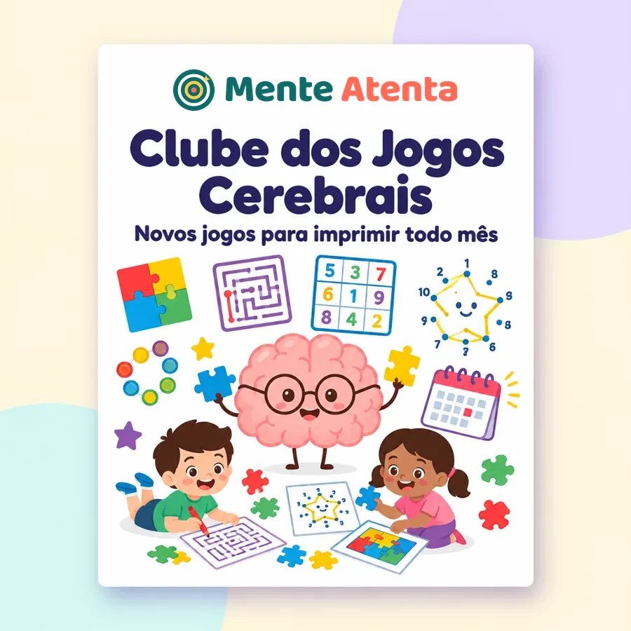 Capa do Mente Atenta Clube dos Jogos Cerebrais